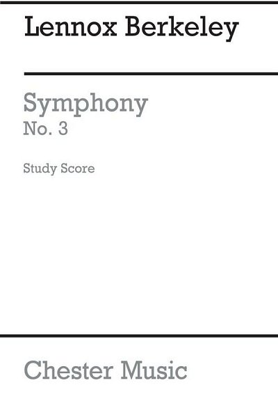 L. Berkeley: Symphony No.3 Op.74 (Miniature S, Sinfo (Part.)