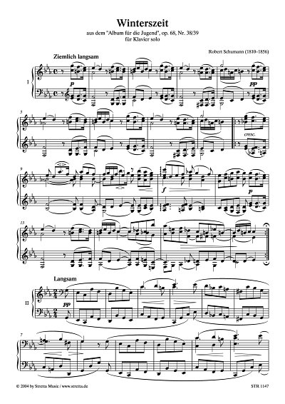 DL: R. Schumann: Winterszeit aus dem 