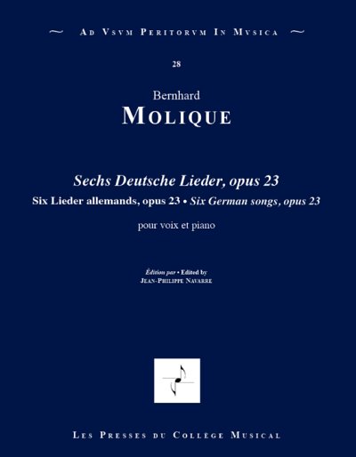 W.B. Molique: Six Lieder allemands op. 23