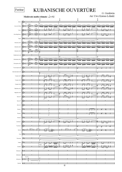 G. Gershwin: Kubanische Ouvertüre, Blaso (Pa+St)