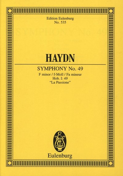 J. Haydn: Sinfonie Nr. 49  f-Moll Hob. I: 49