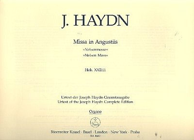 J. Haydn: Missa in Angustiis Hob. XXII:1, 4GesGchOrchO (ORG)