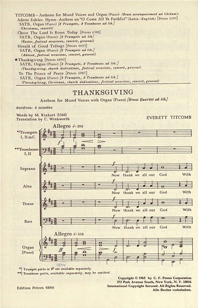 Titcomb Everett: Thanksgiving
