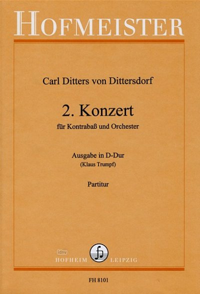 C. Ditters v. Ditter: Konzert D-Dur für Kontrabaß (Part.)