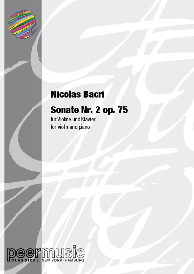 N. Bacri: Sonate Nr.2 op.75