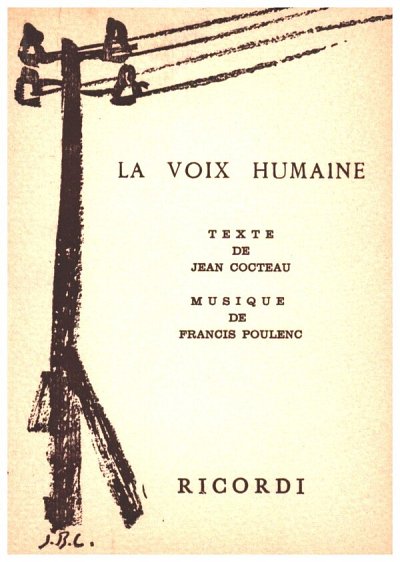 F. Poulenc y otros.: La Voix Humaine – Livret d'opéra