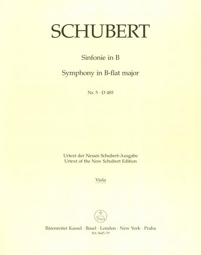 F. Schubert: Sinfonie Nr. 5 in B-Dur D 485, Sinfo (Vla)