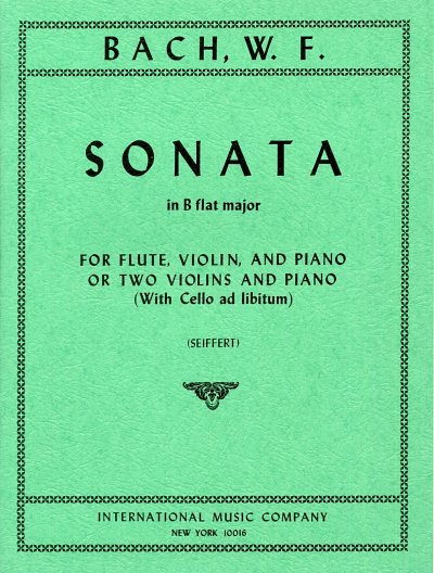 W.F. Bach: Sonata In B Flat Major (Cello Ad Libitum) (Bu)