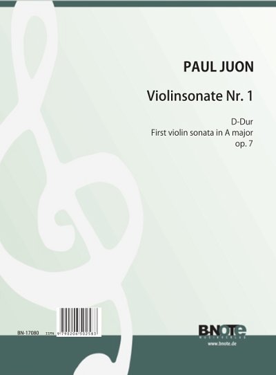 P. Juon: Violinsonate Nr. 1 A-Dur op.7, VlKlav (KlavpaSt)