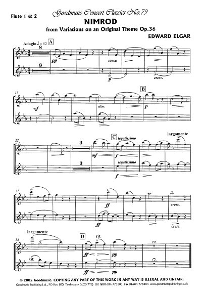 E. Elgar: Nimrod, Sinfo (Fl1,2)