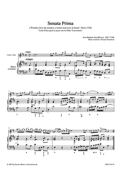 DL: J.B. Senaille: Sonata Prima aus: 