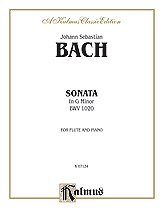 DL: J.S. Bach: Bach: Sonata in G Minor, BWV 1, FlKlav (Klavp