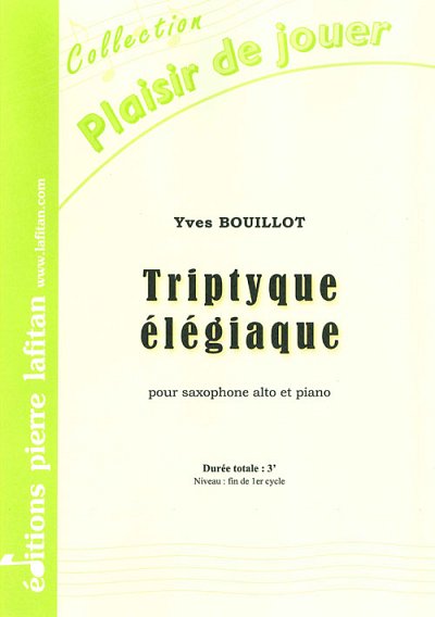 Triptyque Élégiaque, ASaxKlav (KlavpaSt)