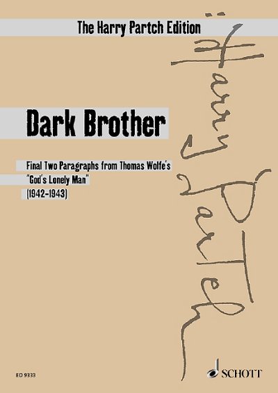 DL: H. Partch: Dark Brother, SingEns (StpFaks)