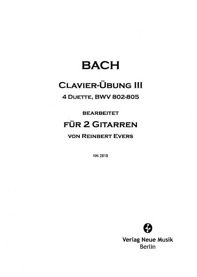 J.S. Bach: Clavier-Übung III, 2Git (Pa+St)