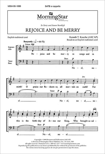 Rejoice and Be Merry, GCh4 (Chpa)
