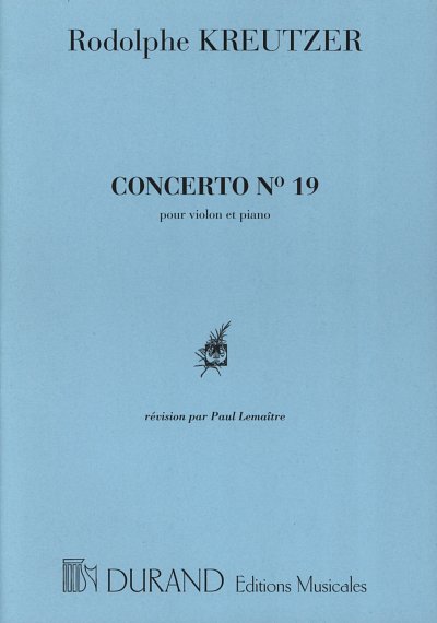 Concerto N 19 Vl-Piano , VlKlav (KlavpaSt)