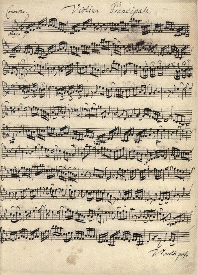 J.S. Bach: Brandenburgische Konzert Nr. 5 in D-D (Postkarte)
