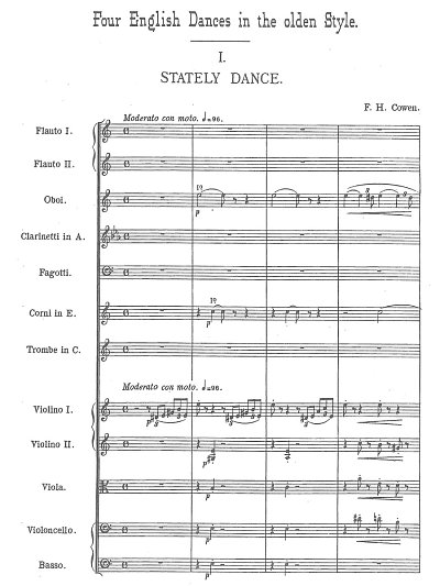 F.H. Cowen: Four English Dances in the Olden Style