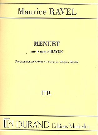 M. Ravel: Menuet Sur Haydn 4 Mains, Klav4m (Sppa)