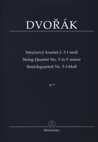 A. Dvorak: Streichquartett Nr. 5 f-Moll op. 9, 4Str (Stp)