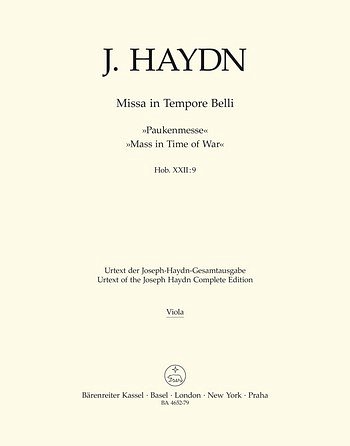 J. Haydn: Missa in Tempore Belli, 4GesGchOrchO (Vla)