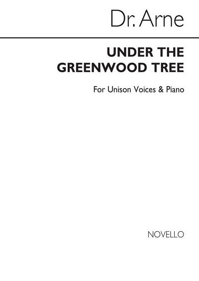 Arne Under The Greenwood Tree Voice/Piano