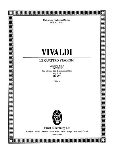 A. Vivaldi et al.: Concerto f-Moll op. 8/4 RV 297 "Le quattro stagioni"