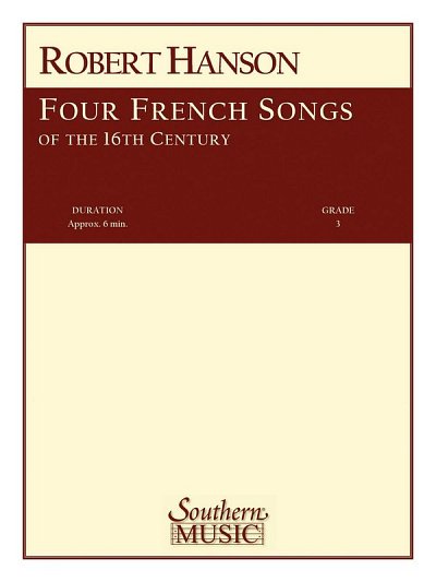 Four (4) French Songs Of The 16Th Century