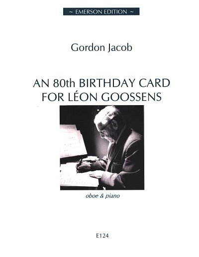G. Jacob: An 80th birthday card for Leon Goo, ObKlav (KA+St)