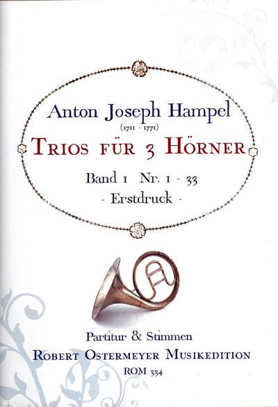 A.J. Hampel: Trios für 3 Hörner 1, 3Hrn (Pa+St)