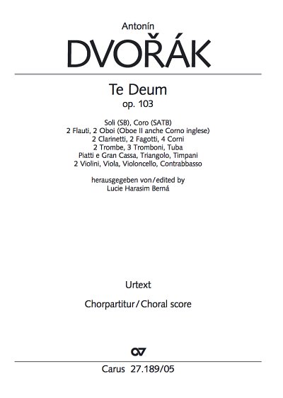 A. Dvorak: Te Deum op. 103, 2GsGch4Orch (Chpa)