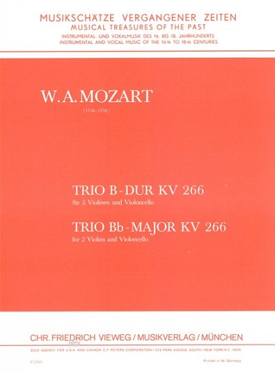 W.A. Mozart: Trio B-Dur Kv 266