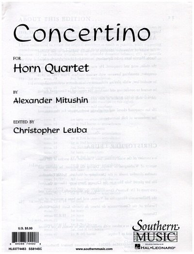 A. Mitushin: Concertino, 4Hrn (Part.)