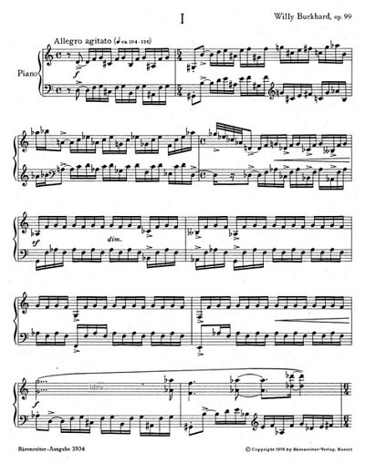 W. Burkhard: Six preludes op. 99 (1953/1955), Klav (Sppart)