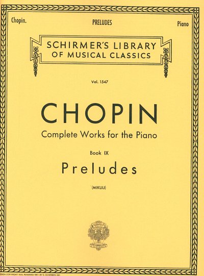 F. Chopin: Preludes, Klav