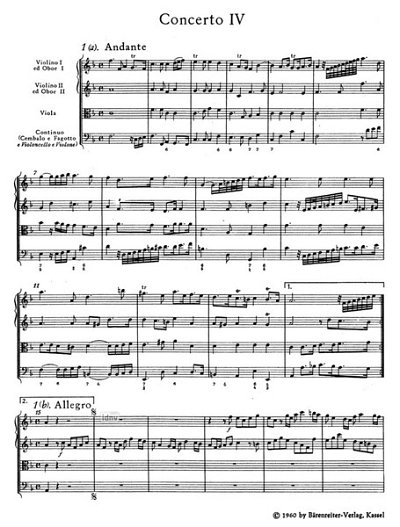 G.F. Händel: Concerto grosso F-Dur op. 3/4 HWV , Sinfo (Stp)