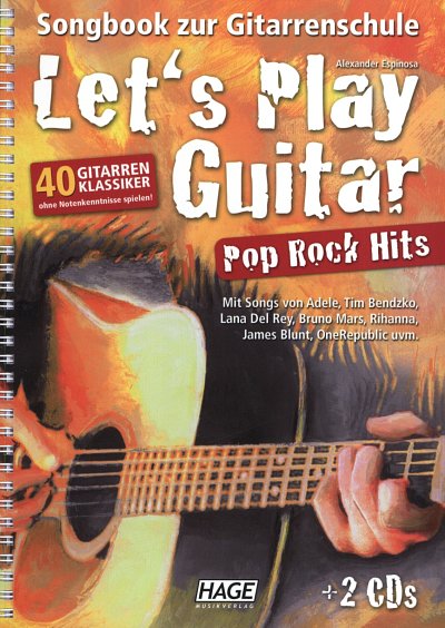 A. Espinosa: Let's play Guitar - Pop Rock Hit, GesGit (+2CD)