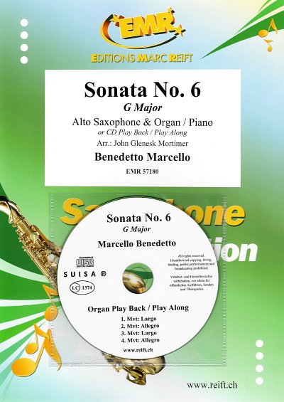 B. Marcello: Sonata No. 6, AsaxKlaOrg (+CD)