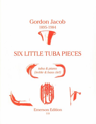 G. Jacob: Six Little Tuba Pieces, TbKlav (Klavpa2St)