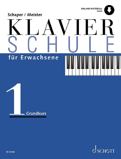 H.-C. Schaper: Klavierschule für Erwachsene 1, Klav (+OnlAu)