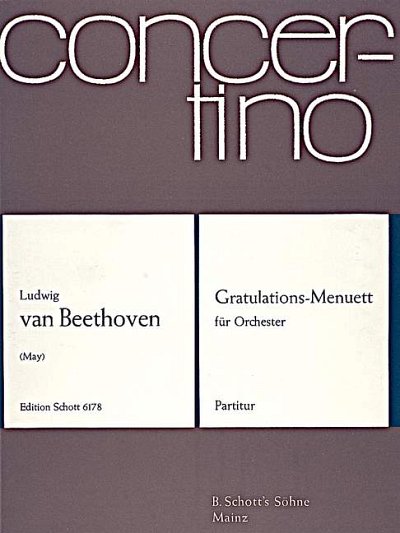 DL: L. v. Beethoven: Gratulations-Menuett, Orch (Part.)