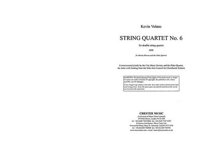 K. Volans: String Quartet No. 6
