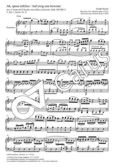 DL: J. Haydn: Ah sposo infelice Es-Dur Hob. XXVIII:13 (Part.
