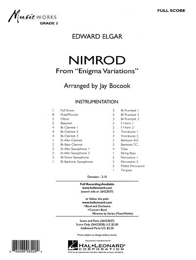 AQ: E. Elgar: Nimrod from 'Enigma Variations', Blas (B-Ware)