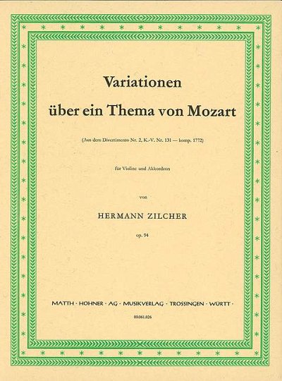 H. Zilcher: Variations on a Theme of Mozart