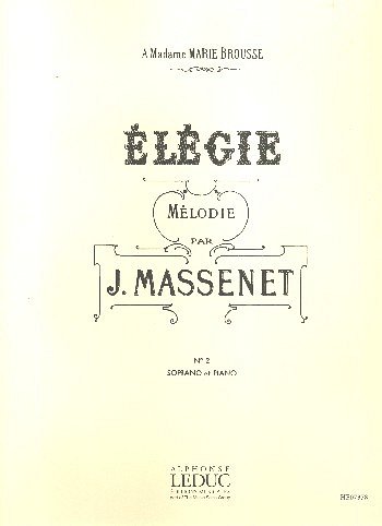 J. Massenet: Élégie Nr. 2, GesSKlav