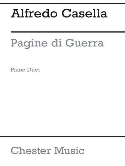 A. Casella: Pagine Di Guerra Op.27, Klav4m (Part.)