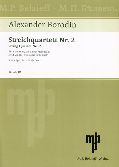 A. Borodin: Streichquartett Nr. 2  D-Dur, 2VlVaVc (Part.)