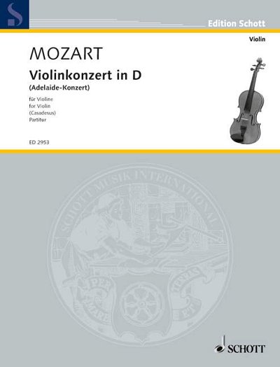 DL: W.A. Mozart: Violinkonzert in D, VlOrch (Part.)